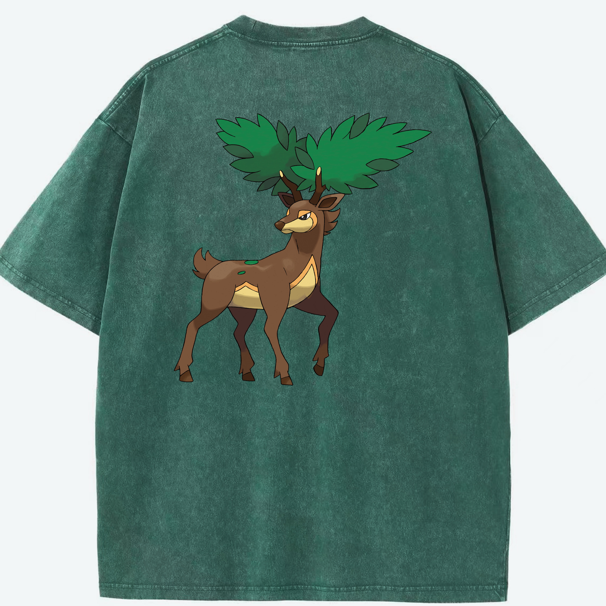 （画像用） ポケットモンスター Pokémon 綿100% ヴィンテージ風 半袖Tシャツ（背面プリント）